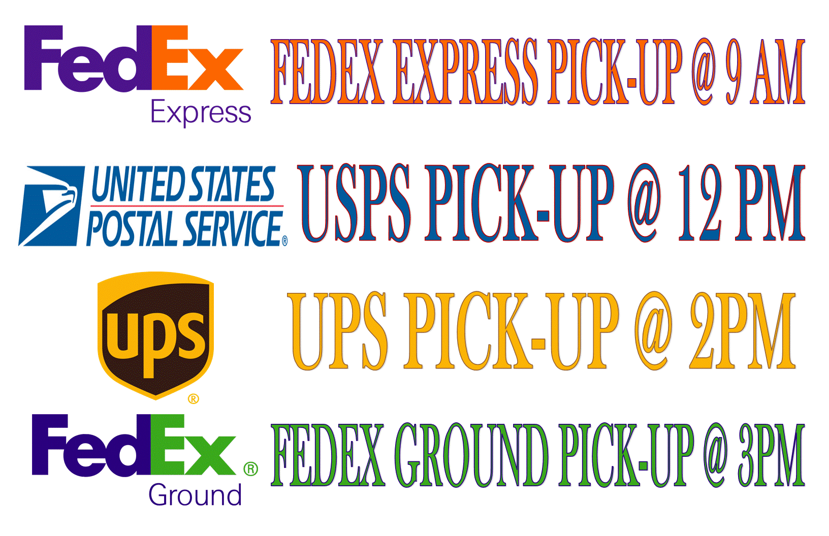 Mailing and shipping services
